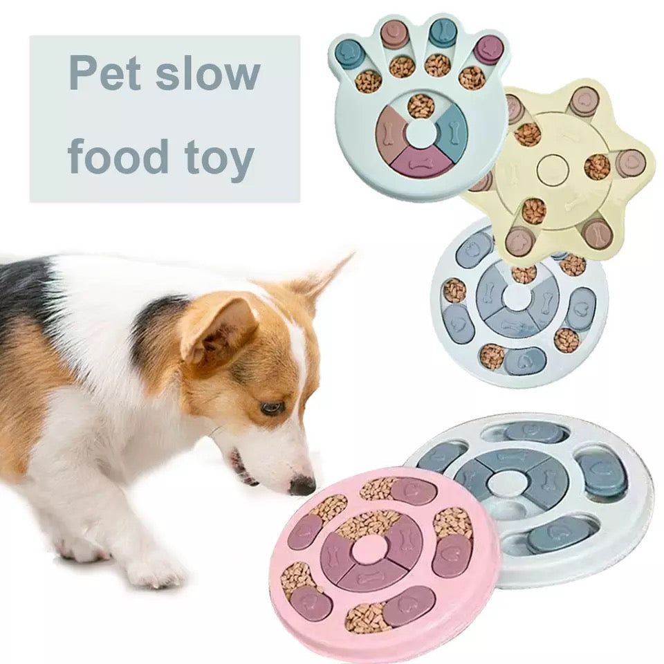 Interactive Slow Feeder Puzzle Bowl for Dogs & Cats