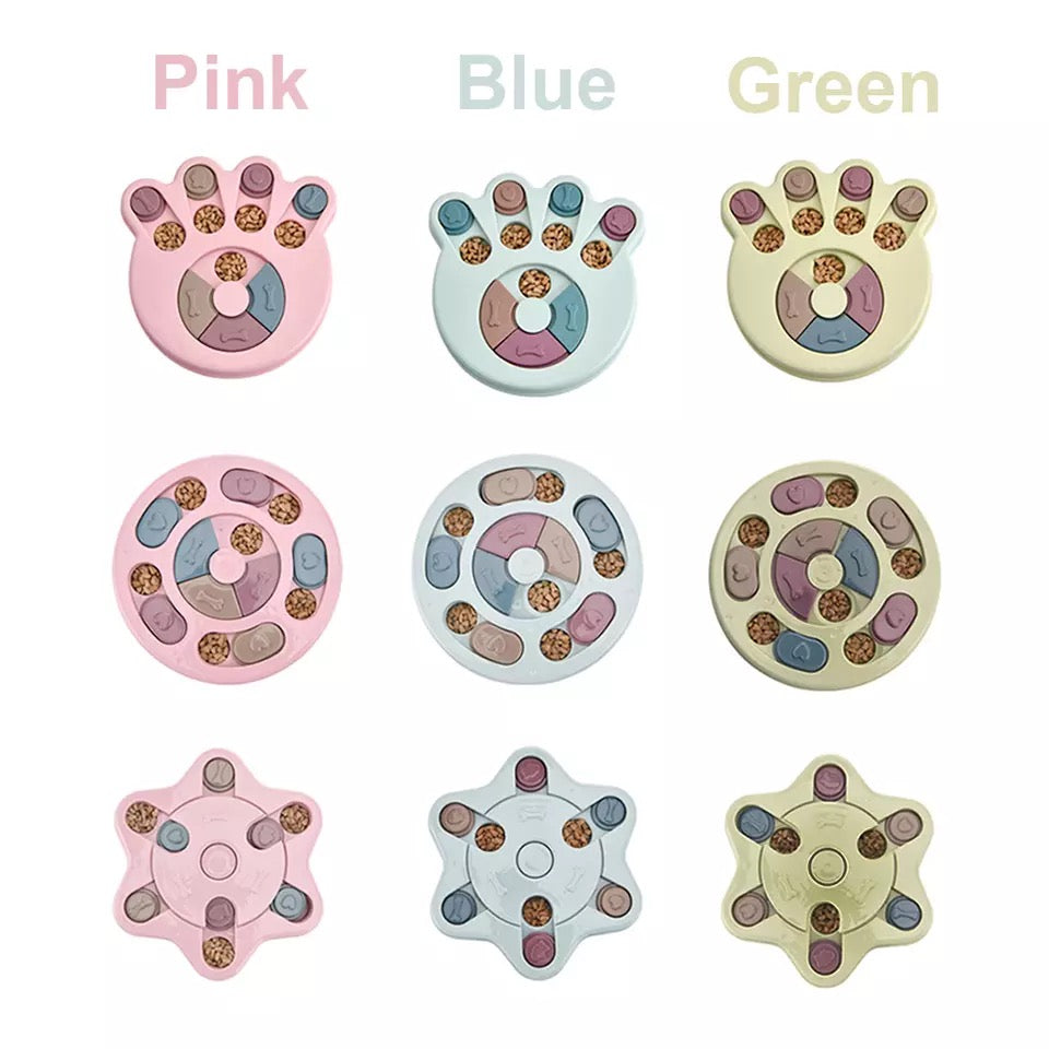 Interactive Slow Feeder Puzzle Bowl for Dogs & Cats