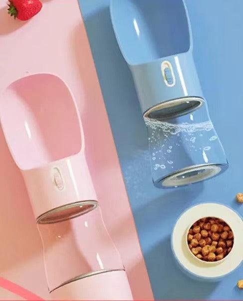 2-in-1 Portable Pet Food & Water Bottle