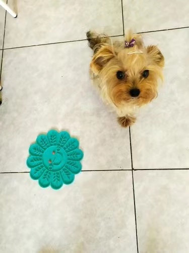 Fish-Shaped Silicone Slow-Feed Lick Mat