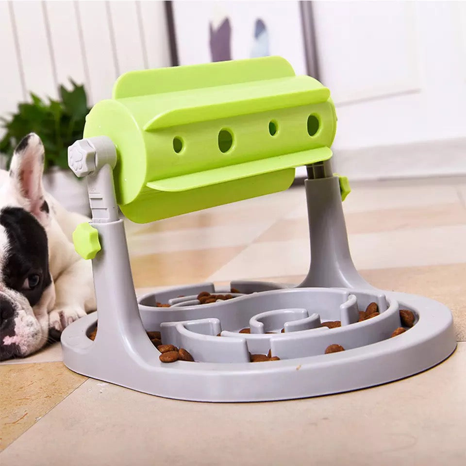 Adjustable Interactive Pet Slow Feeder Puzzle Bowl