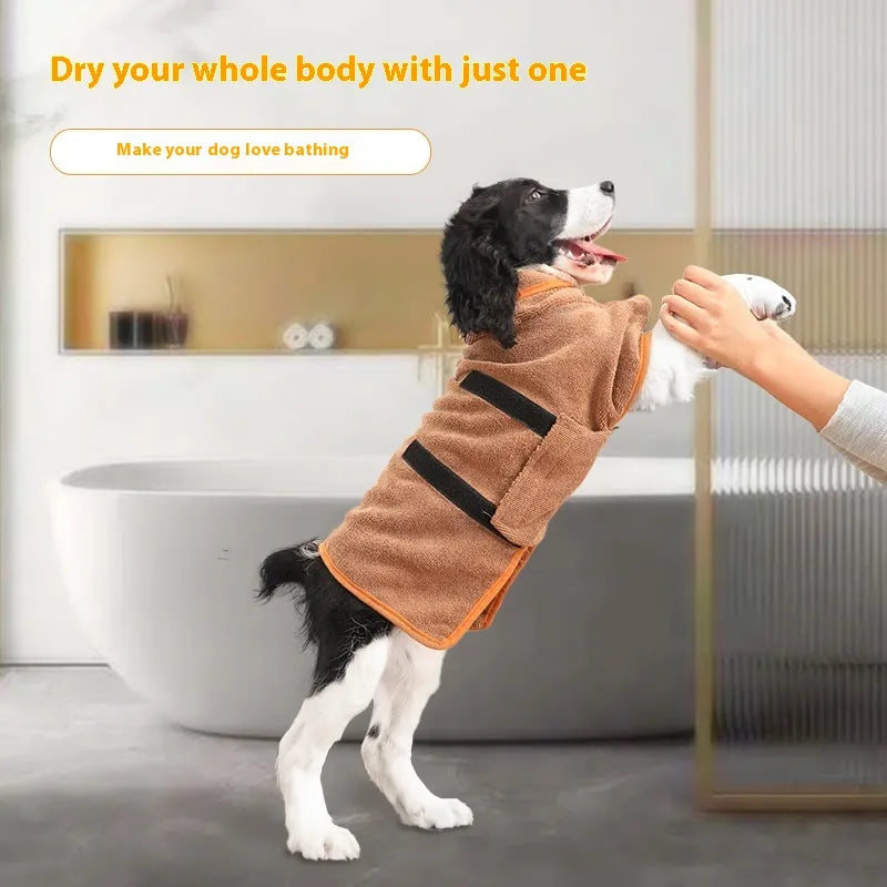Pet Bath Robe & Drying Towel