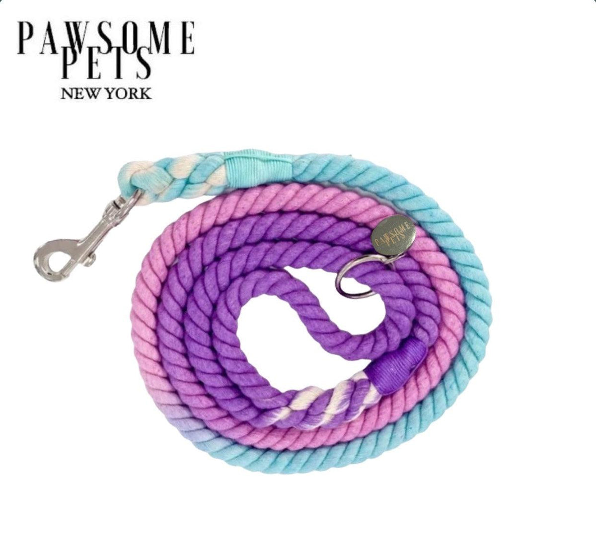 Cotton Rope Dog Leash – SAPPHIRE