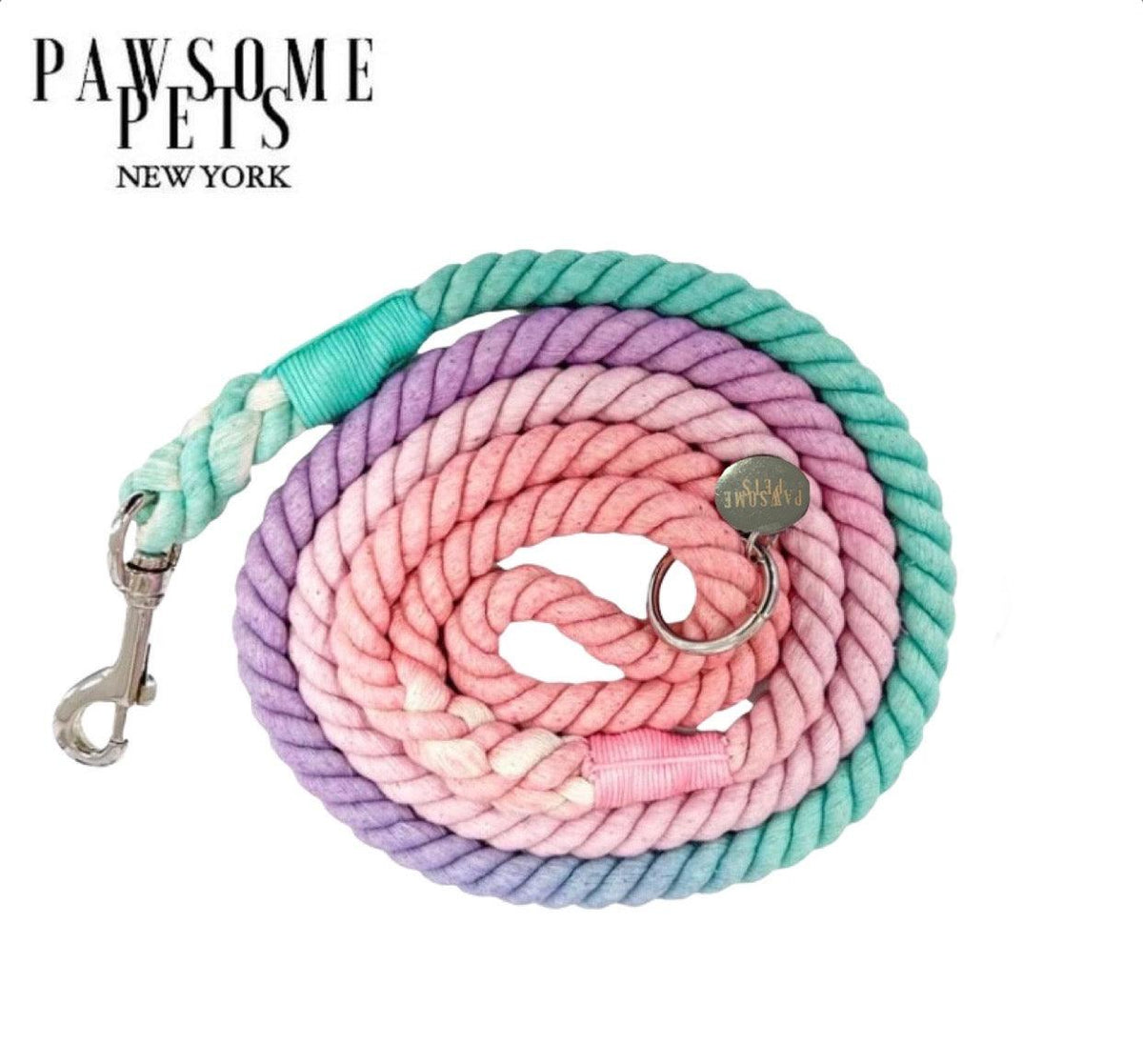 Cotton Rope Dog Leash – MERMAID