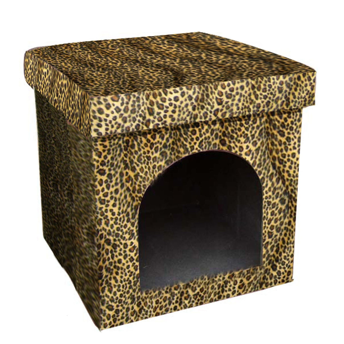 Cheetah Print Folding Pet House & Bed – additional view