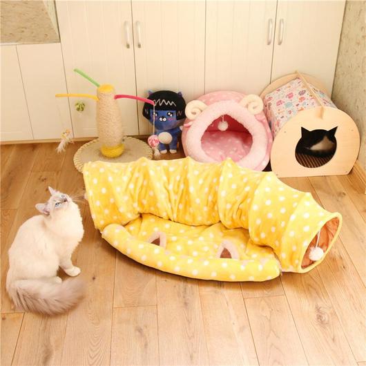 Soft Cat Tunnel & Bed Mat