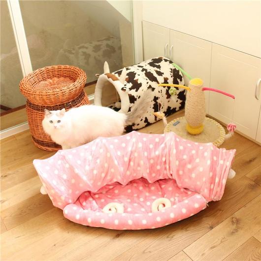 Soft Cat Tunnel & Bed Mat