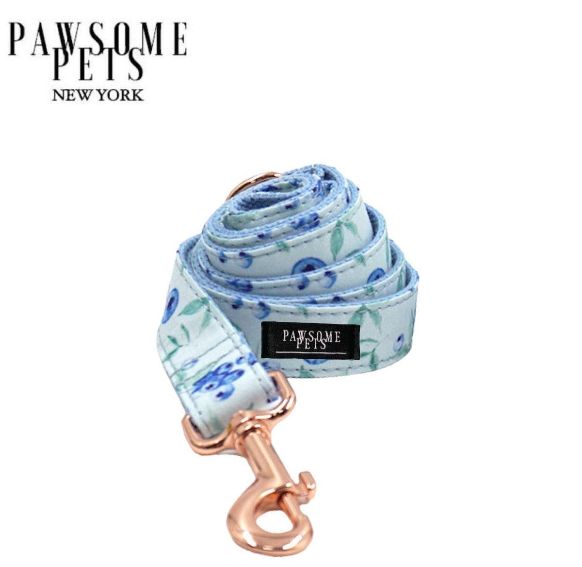 Classic Fabric Dog Leash – BLUEBERRY