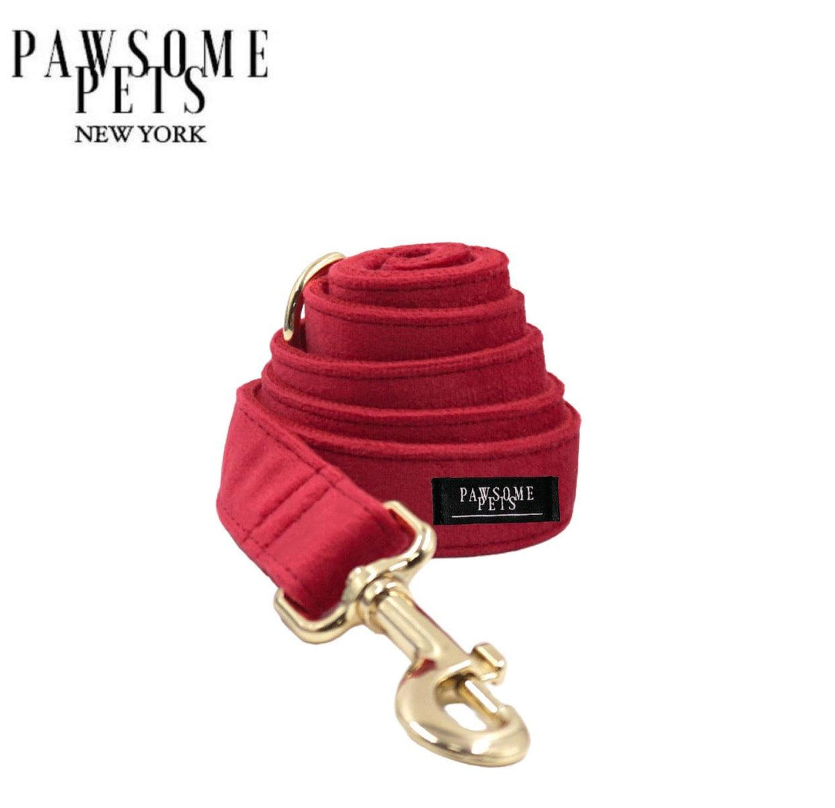Classic Fabric Dog Leash – SPANISH RED