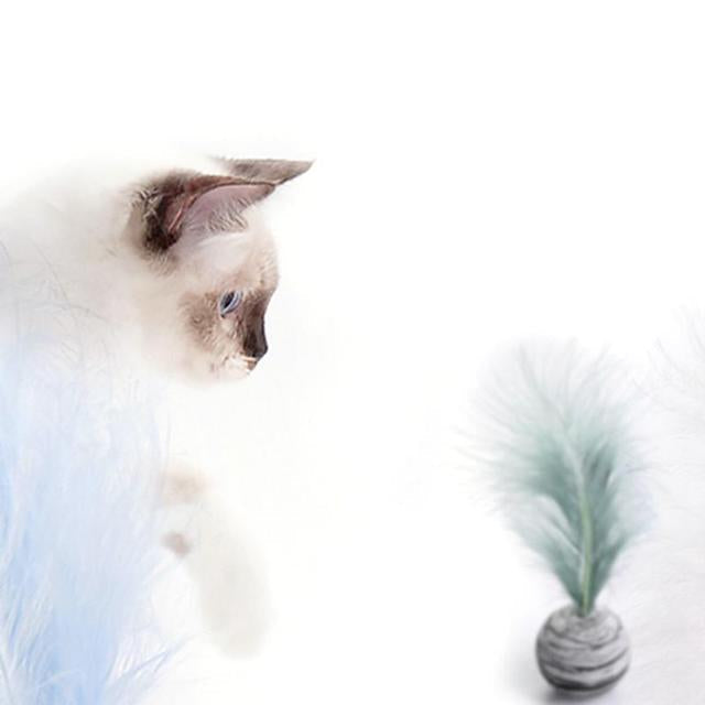 Crinkle Kicker Cat Toy with Feather Detail