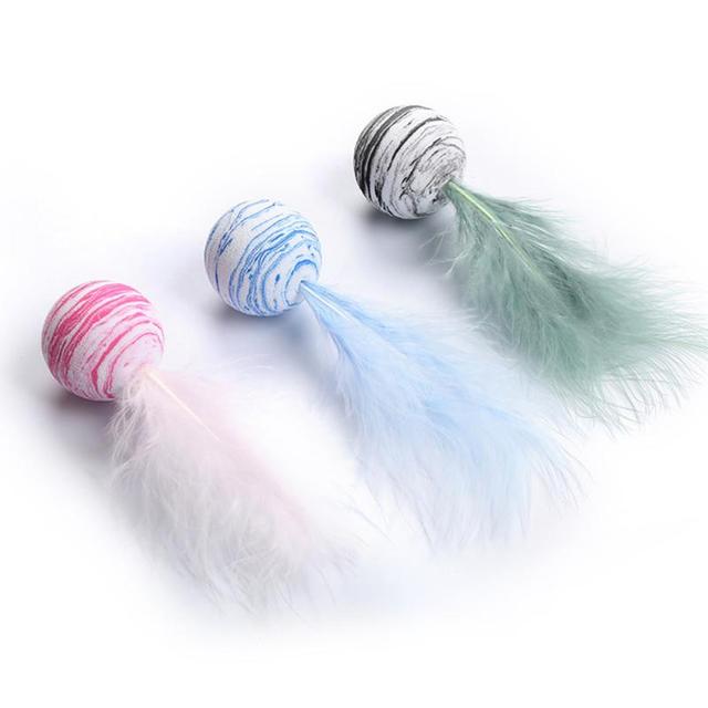 Crinkle Kicker Cat Toy with Feather Detail