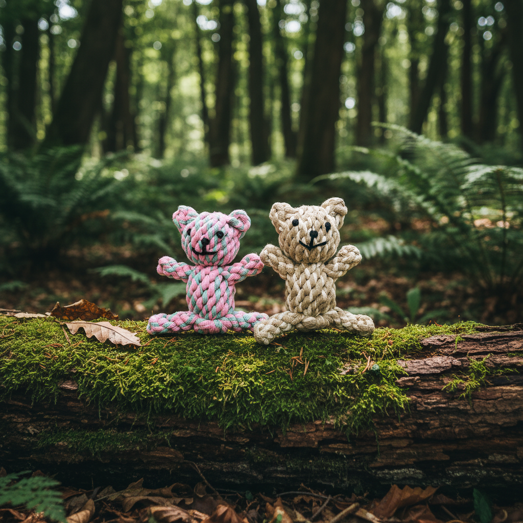 Bear Buddies Handcrafted Rope Dog Toy