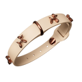 Beige Adjustable Dog Collar – product view